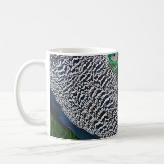 Pfaufedern Kaffeetasse (Links)