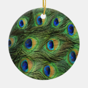 Pfaufederverzierung Keramik Ornament