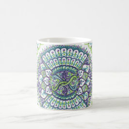 Pfaumandala-Kaffee-Tasse Kaffeetasse