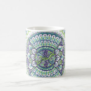 Pfaumandala-Kaffee-Tasse Kaffeetasse