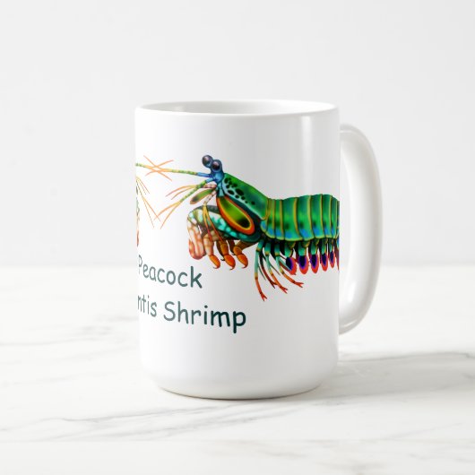 Pfaumantis-Garnele-Tasse Kaffeetasse (VorderseiteRechts)