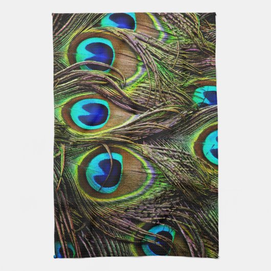 Pfaumuster Handtuch (Vertikal)