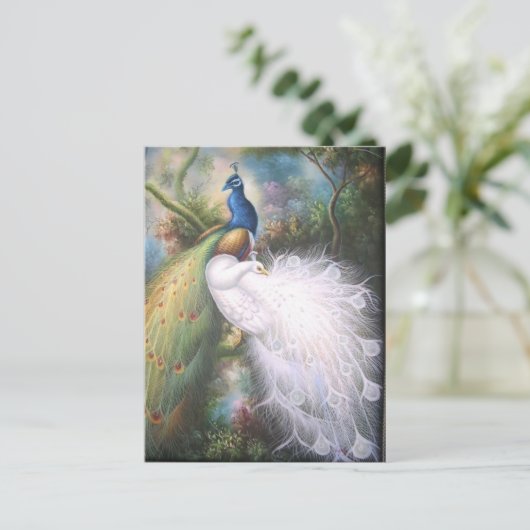 Pfaupostkarten Postkarte (Stehend Vorderseite)