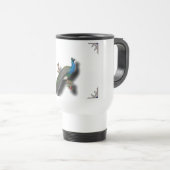 Pfaureise-Tasse Reisebecher (VorderseiteRechts)