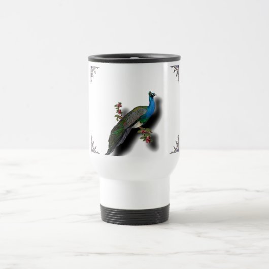 Pfaureise-Tasse Reisebecher (Mittel)