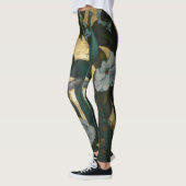 Pfaus in einem Magnolien-Baum Leggings (Links)