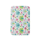 Pfauvogel und -eule badematte (Vorderseite Vertikal)