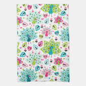 Pfauvogel und -eule geschirrtuch (Vertikal)