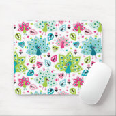 Pfauvogel und -eule mousepad (Mit Mouse)