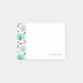 Pfauvogel und -eule post-it klebezettel (Vorderseite)