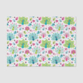 Pfauvogel und -eule seidenpapier (Vorderseite)