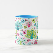 Pfauvogel und -eule tasse (Zentrum)