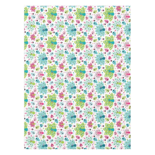 Pfauvogel und -eule tischdecke (Vorderseite)