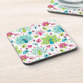 Pfauvogel und -eule untersetzer (Linke Seite)