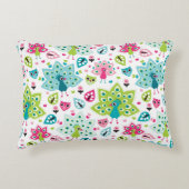 Pfauvogel und -eule zierkissen (Vorderseite)