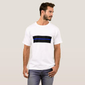 PFdünne blaue Linie T-Shirt (Vorne ganz)
