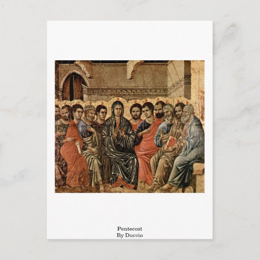Pfecost von Duccio Postkarte (Vorderseite)