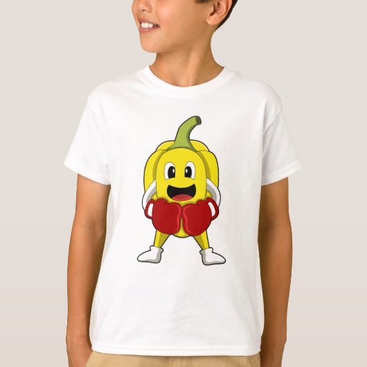 Pfeffer als Boxer mit Boxhandschuhen T-Shirt (Vorderseite)