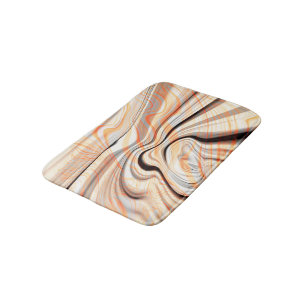 Pfeffer auf beige, braun und hellorange badematte