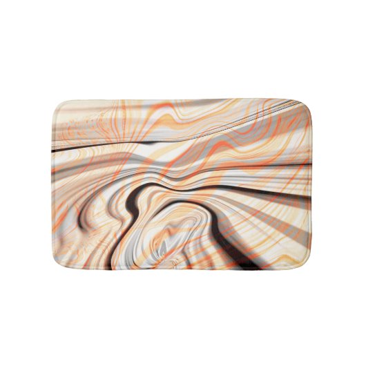 Pfeffer auf beige, braun und hellorange badematte (Vorderseite)