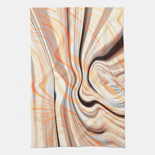 Pfeffer auf beige, braun und hellorange geschirrtuch (Vertikal)