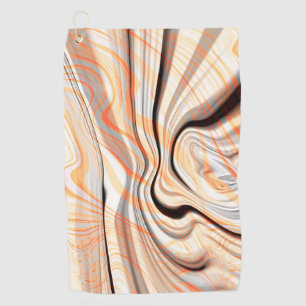 Pfeffer auf beige, braun und hellorange golfhandtuch
