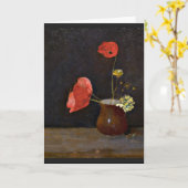 Pfeffer, Blumengemälde von Odilon Redon Karte (Gelbe Blume)