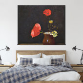Pfeffer, Blumengemälde von Odilon Redon Leinwanddruck (Insitu (Schlafzimmer))