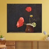 Pfeffer, Blumengemälde von Odilon Redon Leinwanddruck (Insitu (Wohnzimmer))
