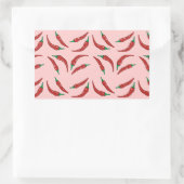 Pfeffer, Chili Rechteckiger Aufkleber (Tasche)