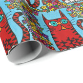 Pfeffer, das Katzenwackelpapier Geschenkpapier (Rolleneckpunkt)