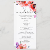 Pfeffer Elegante Hochzeit mit Rotem Blumen Programm (Vorne/Hinten)