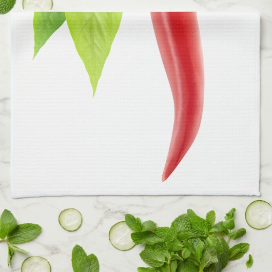 Pfeffer, frisch, Chili Küchentuch (Gefaltet)