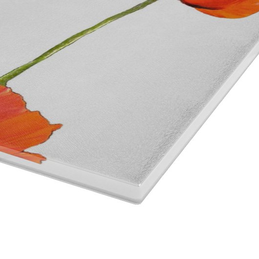 Pfeffer! Glasschneidplatte Schneidebrett (Ecke)