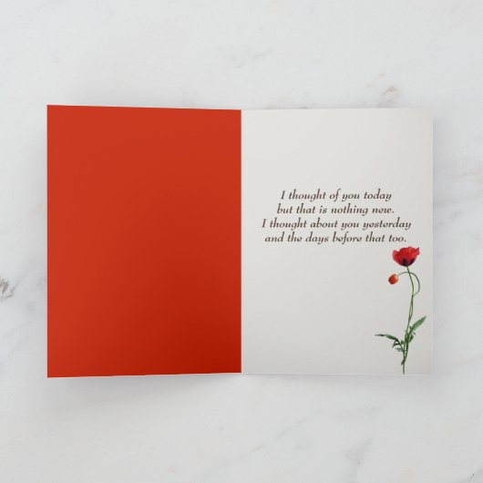 Pfeffer im Gras denken an dich Karte (Innenseite)