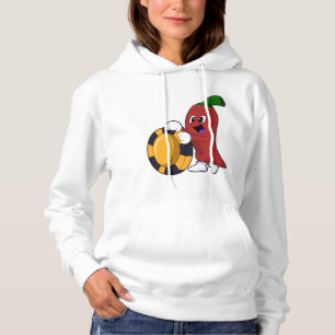 Pfeffer im Poker mit Poker-Chips Hoodie
