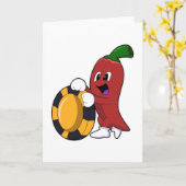 Pfeffer im Poker mit Poker-Chips Karte (Gelbe Blume)