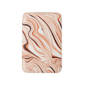 Pfeffer in beigen, gebogenen, braunen Flaschen Badematte (Vorderseite Vertikal)