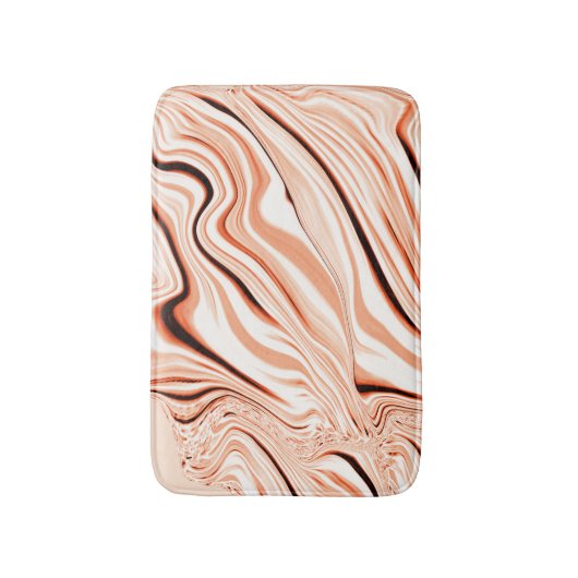 Pfeffer in beigen, gebogenen, braunen Flaschen Badematte (Vorderseite Vertikal)