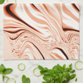 Pfeffer in beigen, gebogenen, braunen Flaschen Geschirrtuch (Gefaltet)