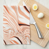 Pfeffer in beigen, gebogenen, braunen Flaschen Geschirrtuch (Viertel Falte)