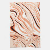 Pfeffer in beigen, gebogenen, braunen Flaschen Geschirrtuch (Vertikal)