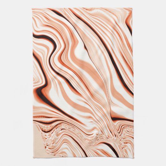 Pfeffer in beigen, gebogenen, braunen Flaschen Geschirrtuch (Vertikal)