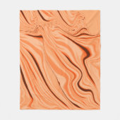 Pfeffer in orangefarbenen, gekrümmten Flaschen Fleecedecke (Vorderseite)