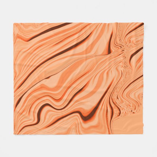 Pfeffer in orangefarbenen, gekrümmten Flaschen Fleecedecke (Vorderseite (Horizontal))