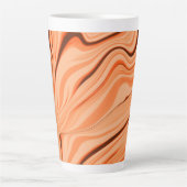 Pfeffer in orangefarbenen, gekrümmten Flaschen Milchtasse (Vorderseite)