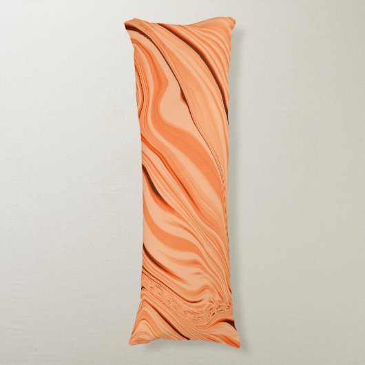 Pfeffer in orangefarbenen, gekrümmten Flaschen Seitenschläferkissen (Vorderseite Vertikal)