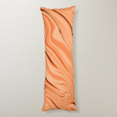 Pfeffer in orangefarbenen, gekrümmten Flaschen Seitenschläferkissen (Rückseite (Vertikal))