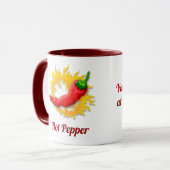 Pfeffer mit Flame Coffee Tasse (Vorderseite Links)