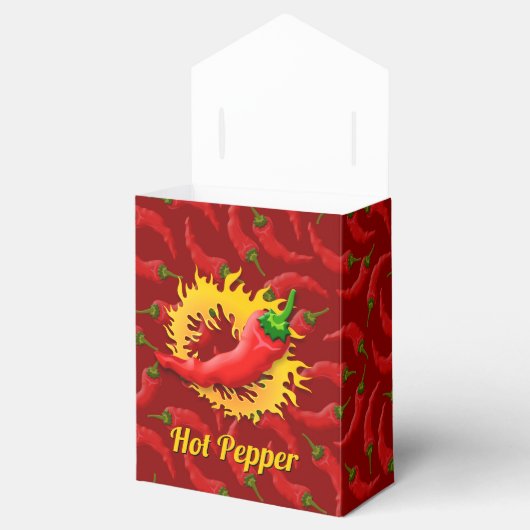 Pfeffer mit Flame Favor Box Geschenkschachtel (Geöffnet)